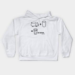 BE WATER - BRUCE CAT Kids Hoodie